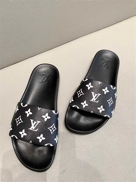 louis vuitton denim slides|louis vuitton slides price.